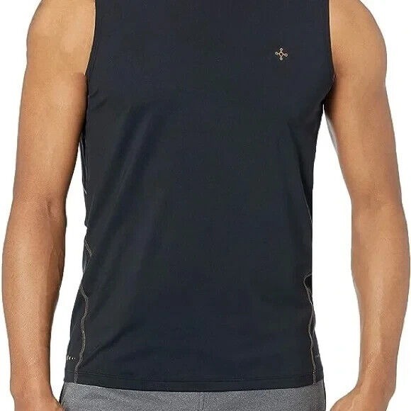 TOMMIE COPPER VITALITY COOL COPPER‎ SLEEVELESS TANK TOP Men's Size Small  BLACK - Picture 1 of 3